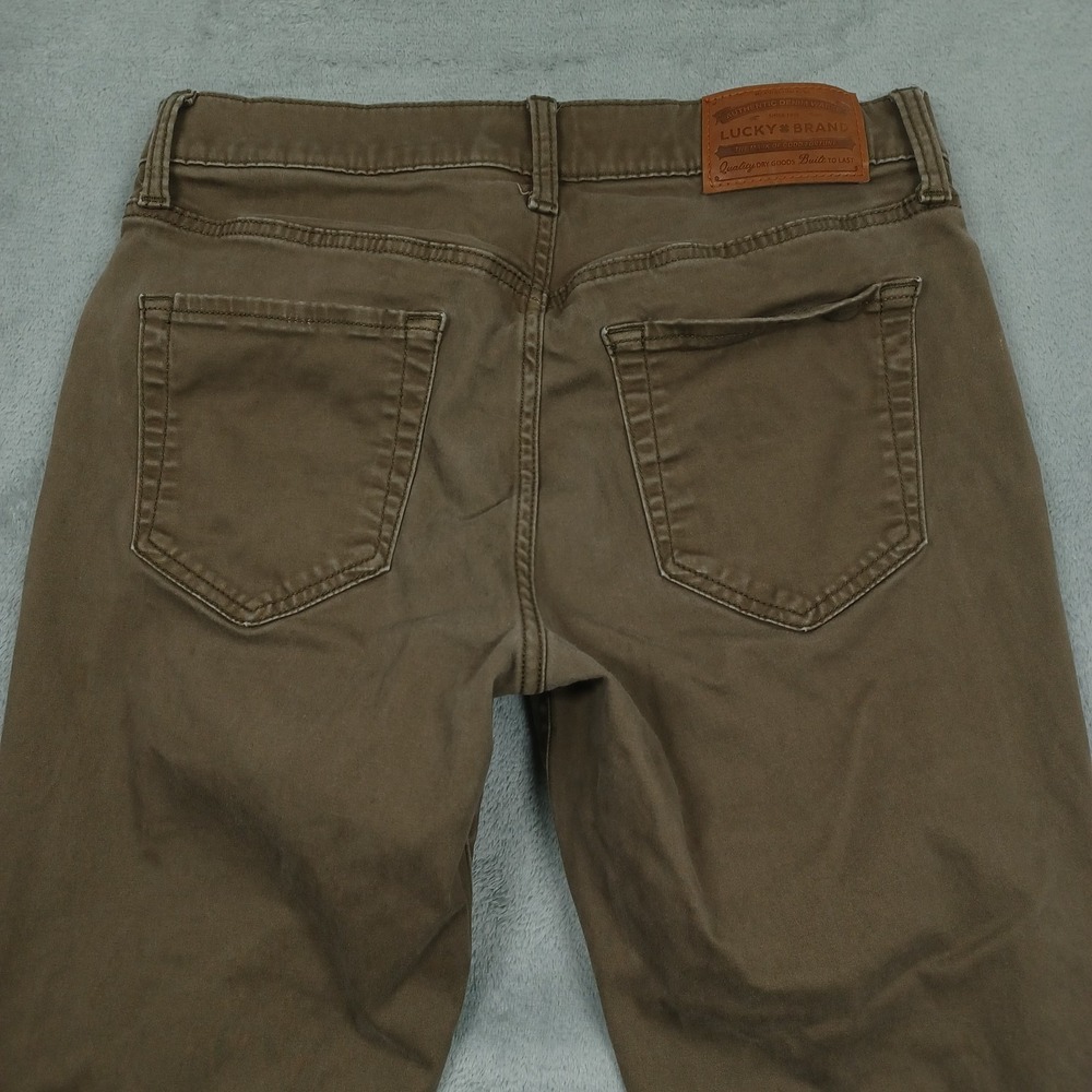 Lucky Brand Jeans Mens 29x30 Brown Denim Slim Straight 121 Preppy Modern - Picture 7 of 9